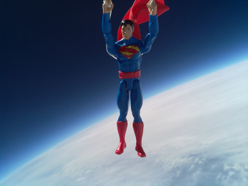 superman in space