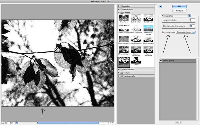 Le modifiche apportate alla penna grafica in photoshop cs4