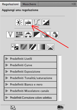 Creare un livello regolazione con photoshop cs4