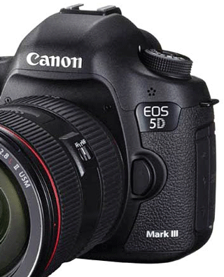Canon eos5dmrkIII front
