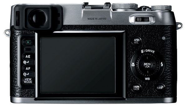 Fuji Finepix X100 back