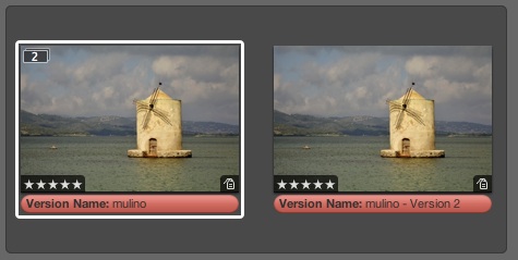 Effetto dello stack su Aperture 3