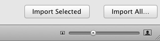 Tasto import selected di iPhoto