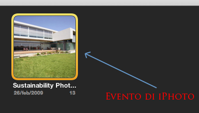 Un evento di iPhoto