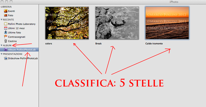 Smart albums in iPhoto