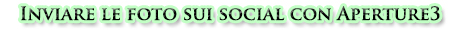 Inviare le foto sui social network con Aperture 3