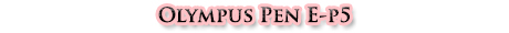 Olympus Pen E-P5