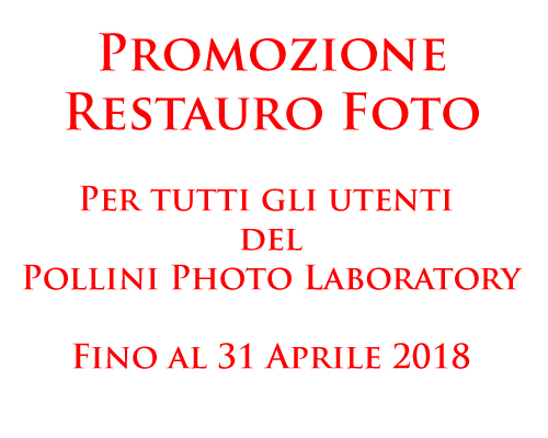 Promozione Nuovo Anno Pollini Photo Laboratory